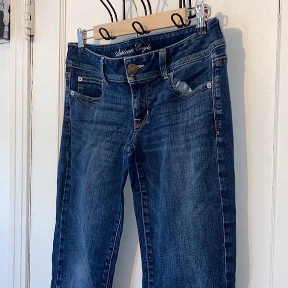 American Eagle Outfitters long Slim Boot stretch bootcut denim jeans - Picture 2 of 7